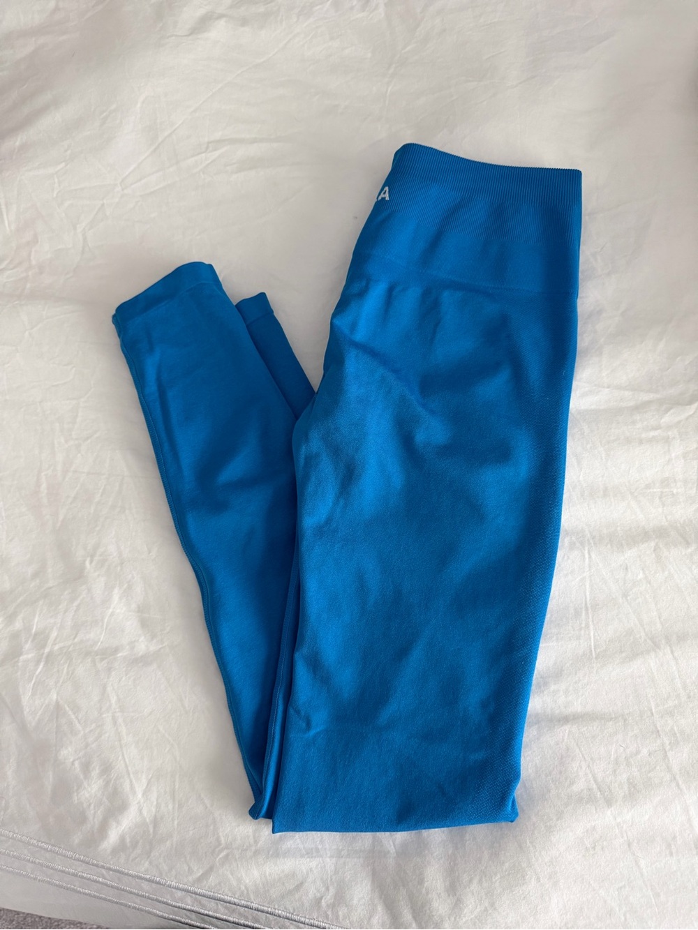Bright Blue Aurola Scrunch Leggings - Stretch Active Bottoms
